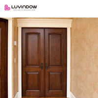 USA	Gilbert good quality LUVINDOW Wooden doors for arc interiors wood grain entrance door solid wood with patterns casement door