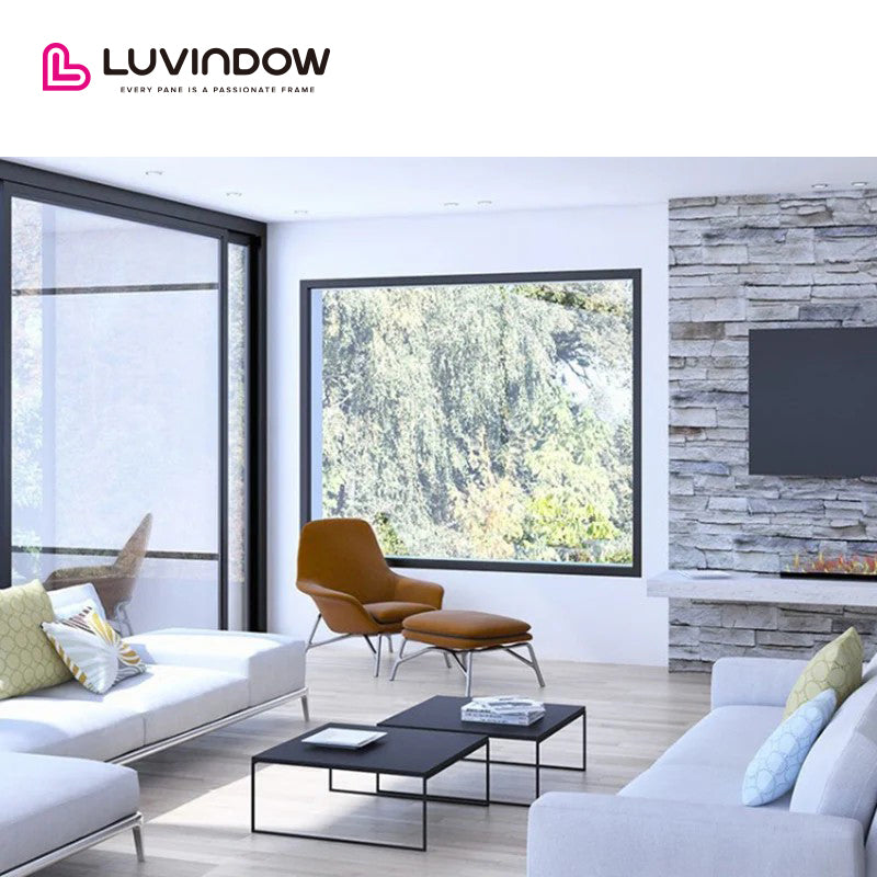 Large View Tempered Glass Picture Windows