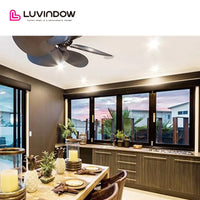 USA Philadelphia good quality LUVINDOW ALU sliding door system window grills design pictures for windows by LUVINDOW