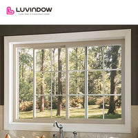 USA San Diego nice LUVINDOW Wood sliding door system window grills design pictures for windows by LUVINDOW