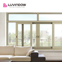USA San Diego nice LUVINDOW Wood sliding door system window grills design pictures for windows by LUVINDOW