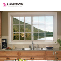 USA San Diego nice LUVINDOW Wood sliding door system window grills design pictures for windows by LUVINDOW