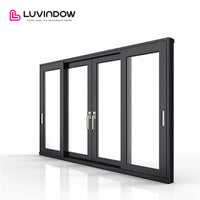 USA Philadelphia good quality LUVINDOW ALU sliding door system window grills design pictures for windows by LUVINDOW