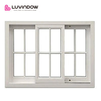 USA San Diego nice LUVINDOW Wood sliding door system window grills design pictures for windows by LUVINDOW