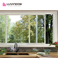 USA San Diego nice LUVINDOW Wood sliding door system window grills design pictures for windows by LUVINDOW