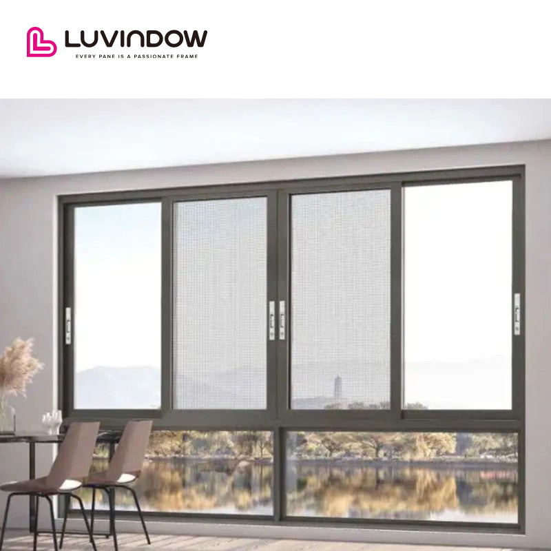 USA Philadelphia good quality LUVINDOW ALU sliding door system window grills design pictures for windows by LUVINDOW