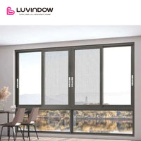 USA Philadelphia good quality LUVINDOW ALU sliding door system window grills design pictures for windows by LUVINDOW