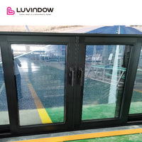 USA Philadelphia good quality LUVINDOW ALU sliding door system window grills design pictures for windows by LUVINDOW