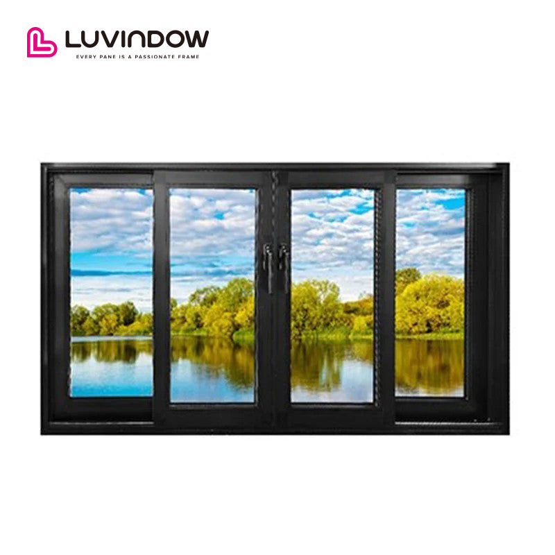 USA Philadelphia good quality LUVINDOW ALU sliding door system window grills design pictures for windows by LUVINDOW