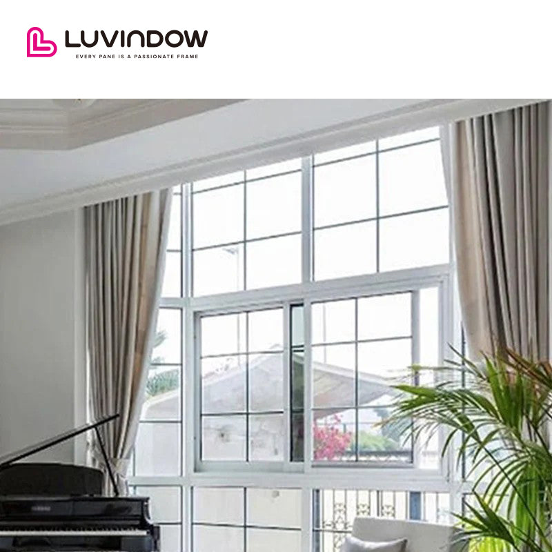 USA San Diego nice LUVINDOW Wood sliding door system window grills design pictures for windows by LUVINDOW