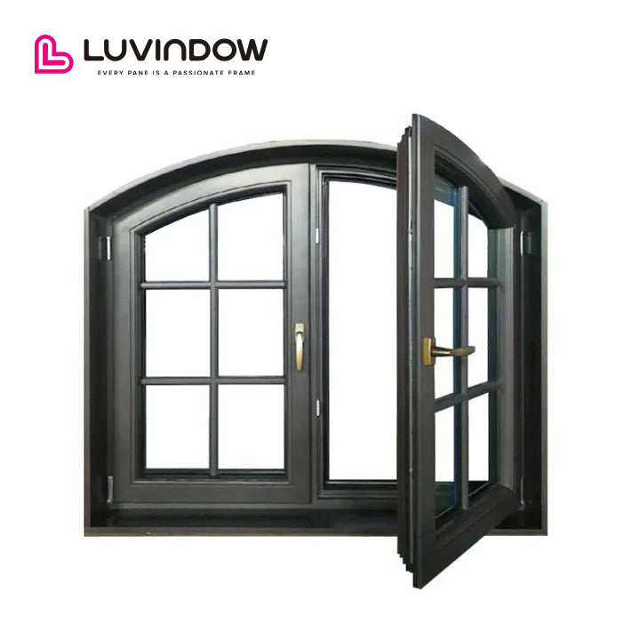 Grill Design Wooden Specialty Shapes Casement Window