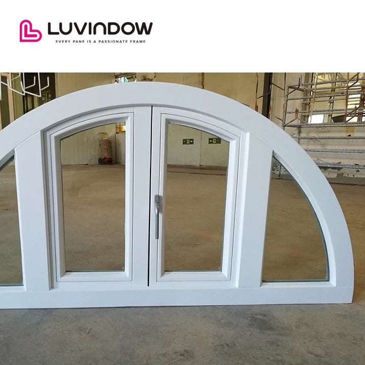 Pine Wooden Arched Top Casement Windows
