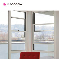 USA Long Beach nice Best sale new paining double hung windows argon filled double hung window