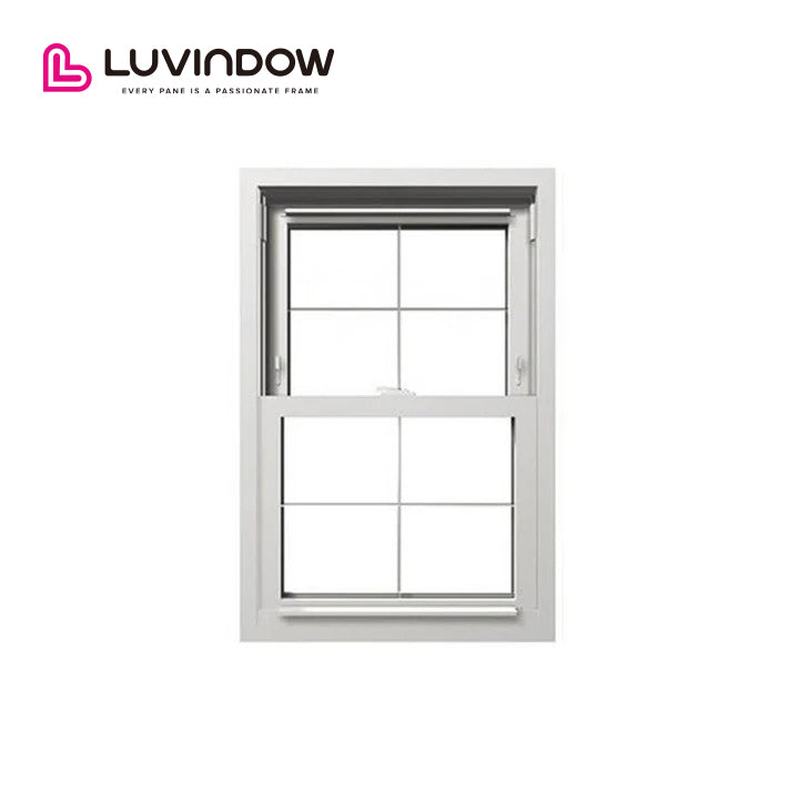 USA Virginia good quality  American Customized Thermal Insulation Aluminum Double Hung Windows,vertical windows by LUVINDOW
