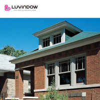 USA Virginia good quality  American Customized Thermal Insulation Aluminum Double Hung Windows,vertical windows by LUVINDOW