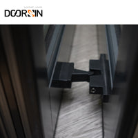 Cheapest China manufacturer thermal break Aluminum frameless interior sliding uk patio prices glass folding doors