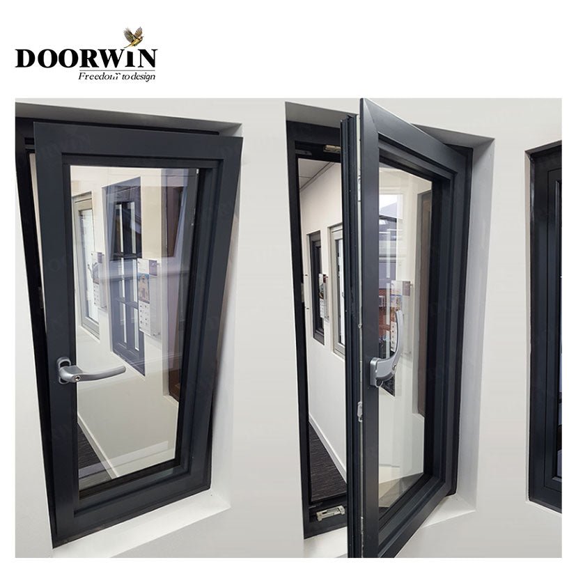 10 YEARS Warranty thermal break powder coated white color gate designs fixed and security casement windows and doors - Doorwin Group Windows & Doors