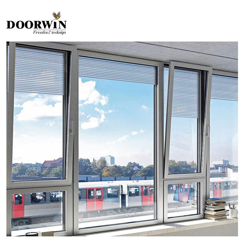 10 YEARS Warranty thermal break powder coated white color gate designs fixed and security casement windows and doors - Doorwin Group Windows & Doors