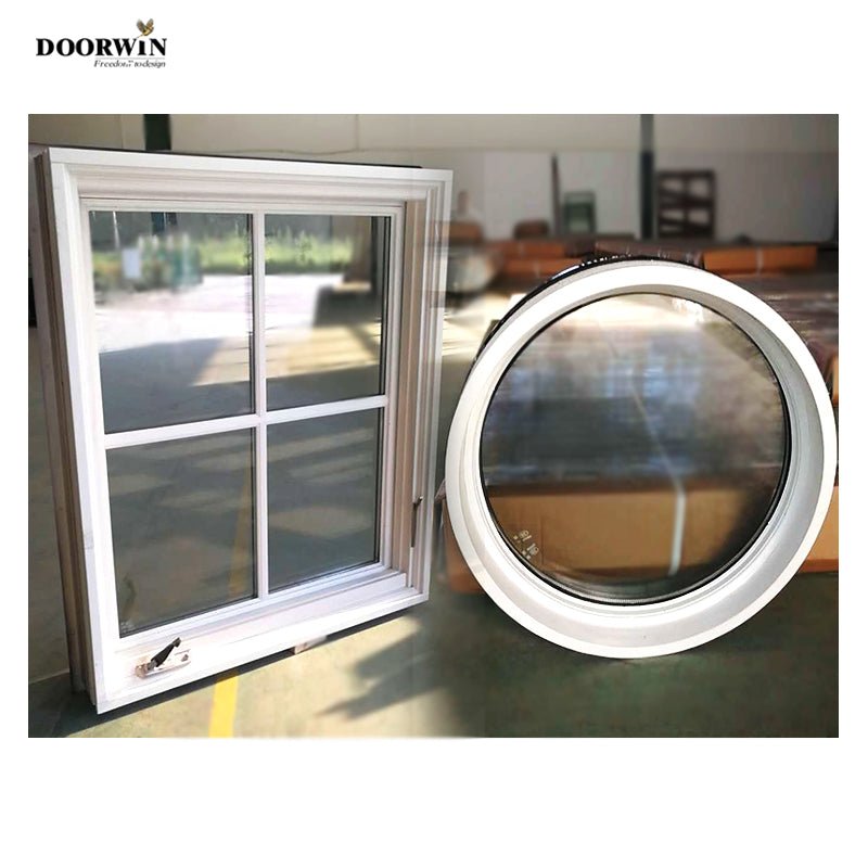 2020 Doorwin new product white oak wood frame alu-clad grille design casement windows for sale - Doorwin Group Windows & Doors