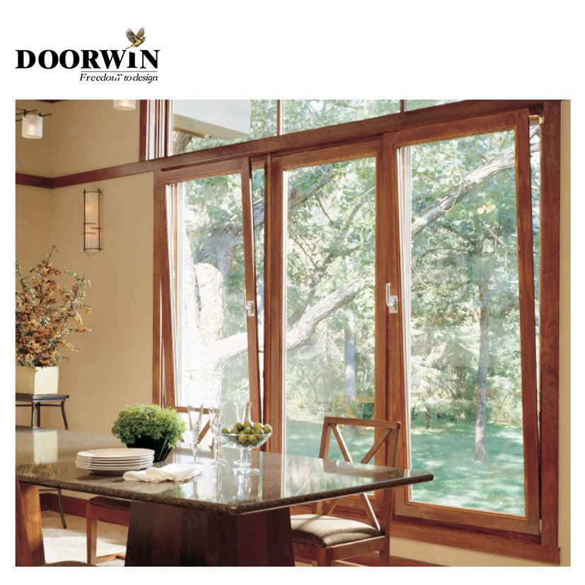 2022 good quality 2 panel sliding wood Aluminum tilt and sliding door by Doorwin - Doorwin Group Windows & Doors
