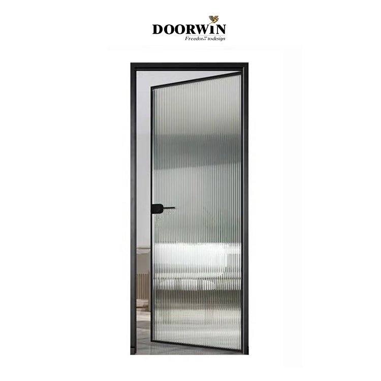 2022 Good quality narrow frame thermal break Aluminum bathroom swing door. - Doorwin Group Windows & Doors