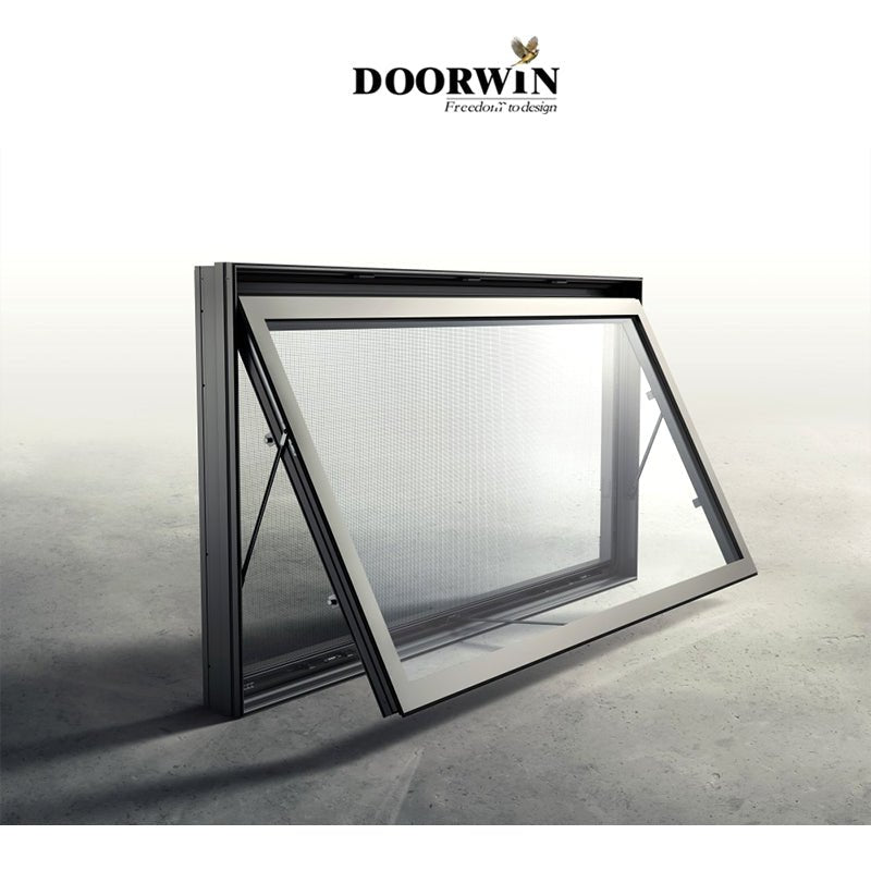 2022 New Design Modern Standard Size Custom Made Aluminum Frame Swing Bathroom Awning Casement Window - Doorwin Group Windows & Doors