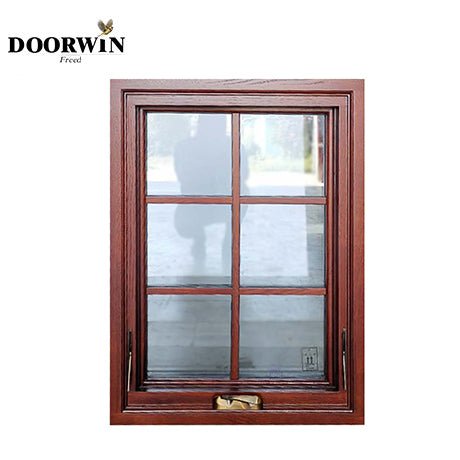 2022 NFRC DOORWIN Wood Window, American Style Foldable Crank Handle Aluminum Clad Wood Casement Window - China Aluminum Window, Window - Doorwin Group Windows & Doors