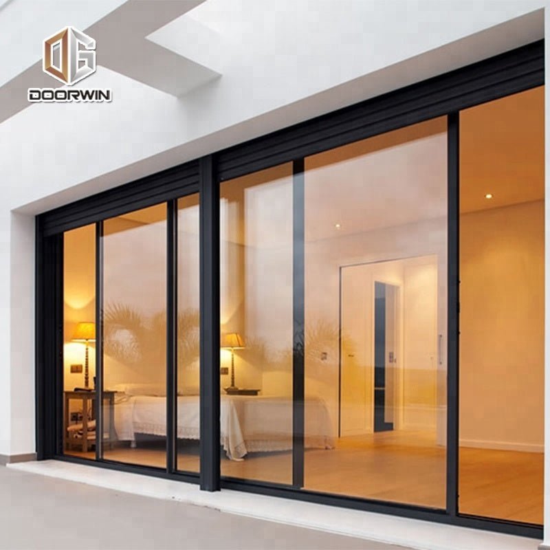 2022 USA hot sale -10 years warranty commercial aluminium wood sliding door big doors - Doorwin Group Windows & Doors