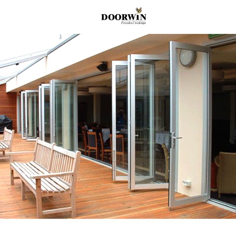 2022［ALUMINUM BI-FOLD DOOR］Latest Design Aluminum Alloy Insulated Bi Folding Door - China Folding Glass Door, Pella Folding Doors - Doorwin Group Windows & Doors