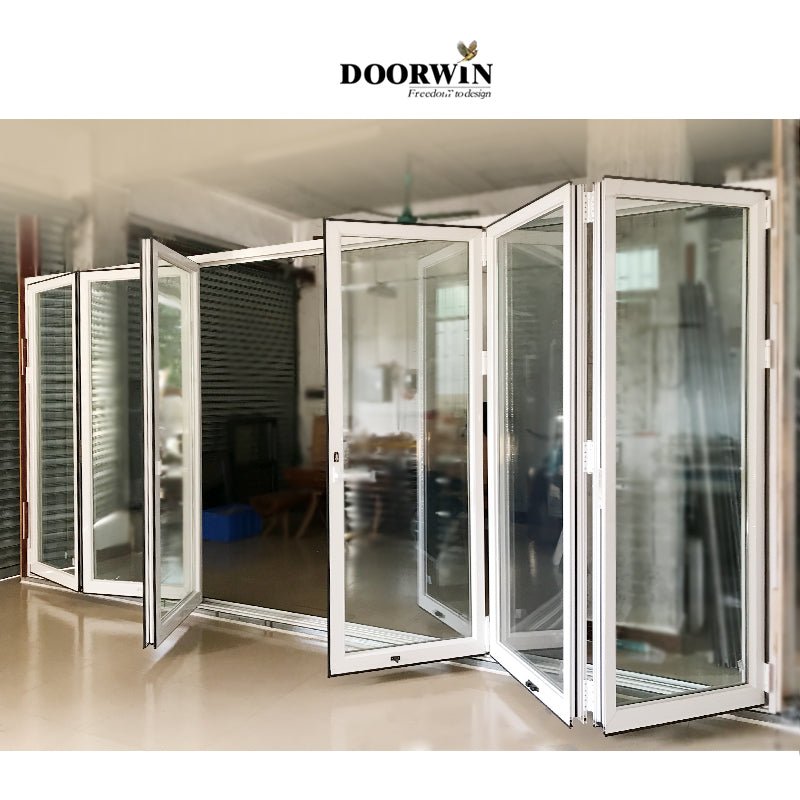 2022［ALUMINUM BI-FOLD DOOR］Latest Design Aluminum Alloy Insulated Bi Folding Door - China Folding Glass Door, Pella Folding Doors - Doorwin Group Windows & Doors