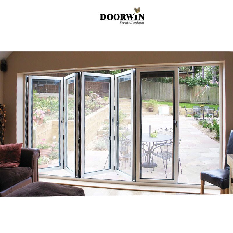 2022［ALUMINUM BI-FOLD DOOR］Latest Design Aluminum Alloy Insulated Bi Folding Door - China Folding Glass Door, Pella Folding Doors - Doorwin Group Windows & Doors