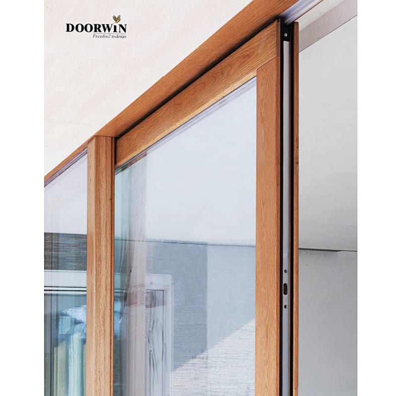 2022[ALUMINUM WOOD LIFT&SLIDE DOOR]Wood grain transfer technology Aluminum clad wood lift and sliding window accessories door rollers profiles for windows by Doorwin - Doorwin Group Windows & Doors