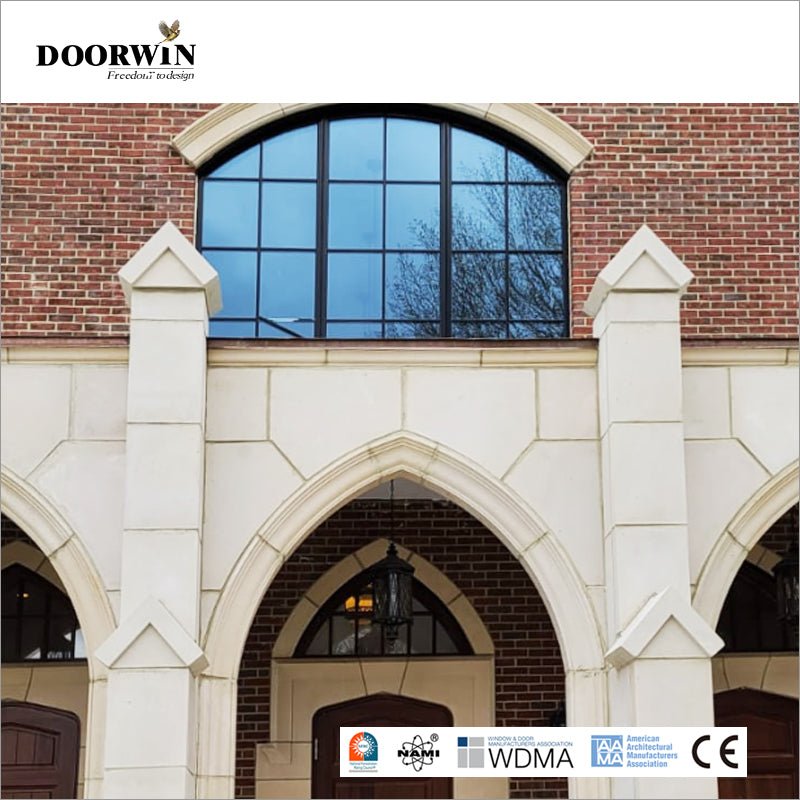 2022USA hot sale Wooden Pattern Window With Double Glazing Glass Wholesale Oak wood window design French windows - Doorwin Group Windows & Doors