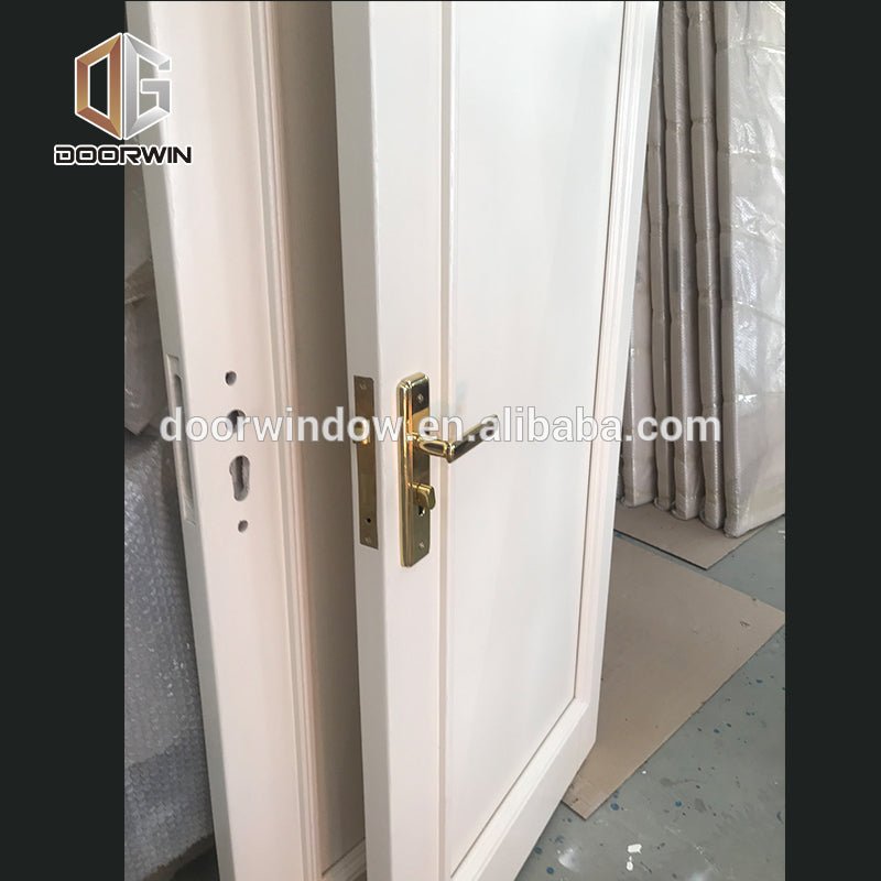 28 x 80 inch Smooth 4 Panel Hollow Core Primed Composite Single Dressing Room Doors by Doorwin - Doorwin Group Windows & Doors