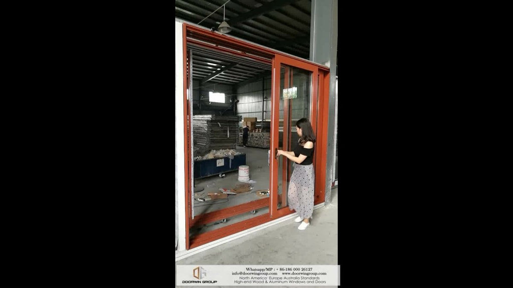 3 tracks 6 panels large glass sliding doors by Doorwin on Alibaba - Doorwin Group Windows & Doors