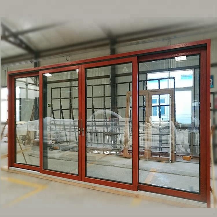 6 panel thermal break aluminum lift sliding door aluminium sliding door pictures wood frame sliding glass door by Doorwin - Doorwin Group Windows & Doors