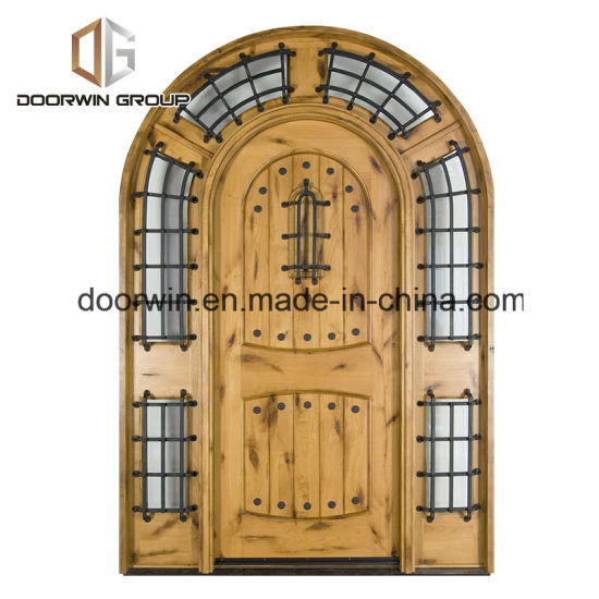 Aluminum Adjustable Threshold in Oil Rubbed Bronze Church Front Door Round Top Deiagn Entry Door - China Entry Door, French Entry Door - Doorwin Group Windows & Doors