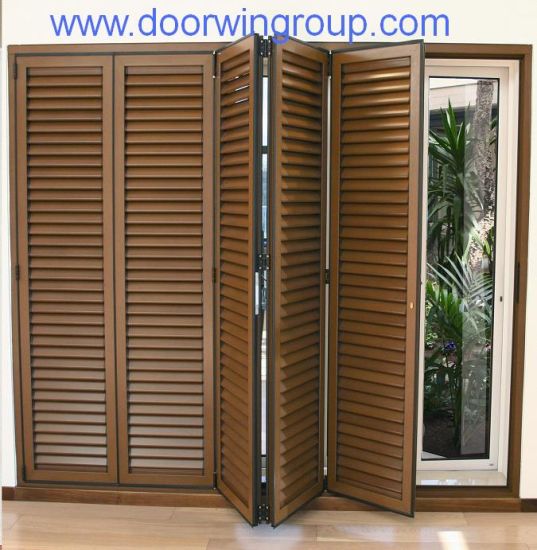 Aluminum Bifold Shutter / Louver Door - China Aluminum Bifold Door, Aluminum Bifolding Door - Doorwin Group Windows & Doors