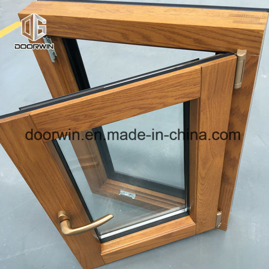 Aluminum Clad Oak Wood Tilt Turn Casement Window - China Wood Window, Casement Window - Doorwin Group Windows & Doors