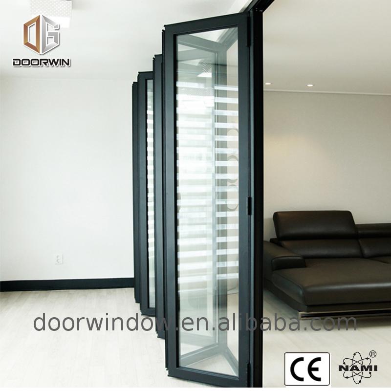 Aluminum door parts and glass handles alloy louvre doors - Doorwin Group Windows & Doors