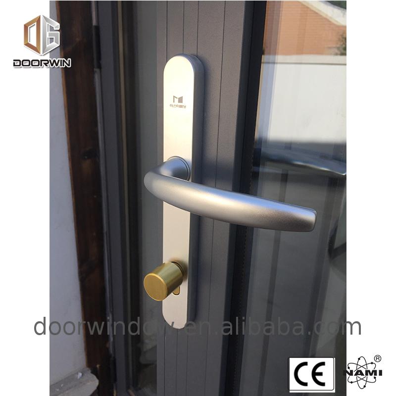 Aluminum door parts and glass handles alloy louvre doors - Doorwin Group Windows & Doors