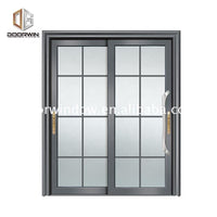 Aluminum partition wall glass door and window for office cheap curtains - Doorwin Group Windows & Doors