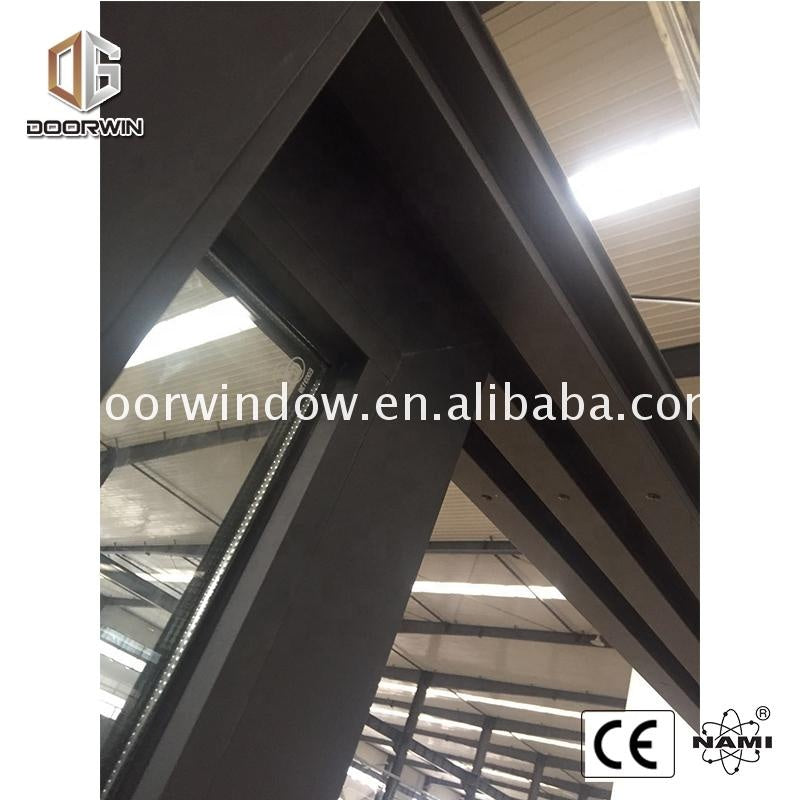 Aluminum partition wall glass door and window for office cheap curtains - Doorwin Group Windows & Doors
