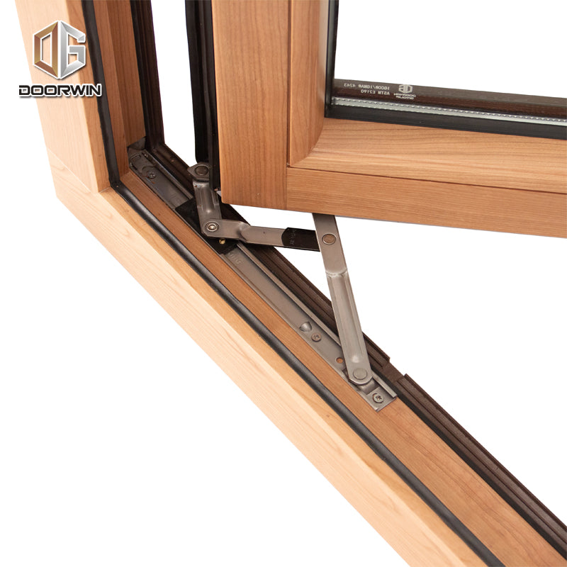 aluminum wood outswing casement window with tempered glass windows style - Doorwin Group Windows & Doors