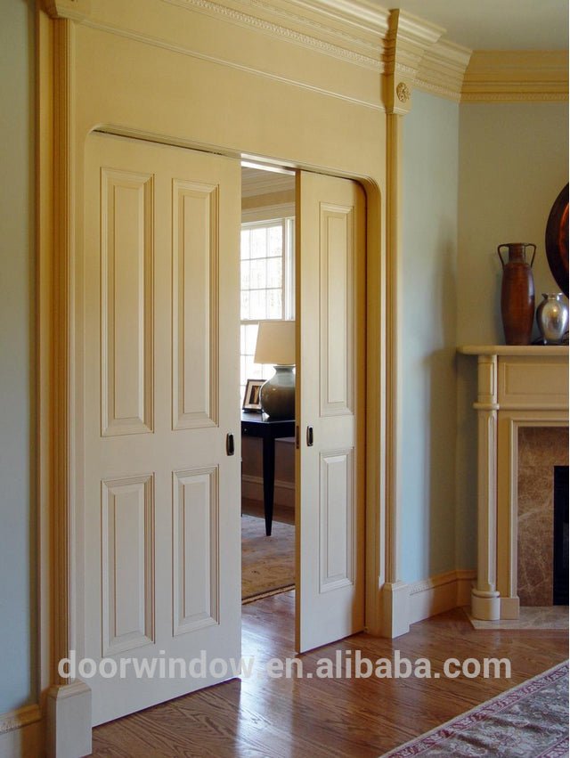 Ad solid oak wood pocket sliding door for closet/pantry/bed rooms by Doorwin - Doorwin Group Windows & Doors