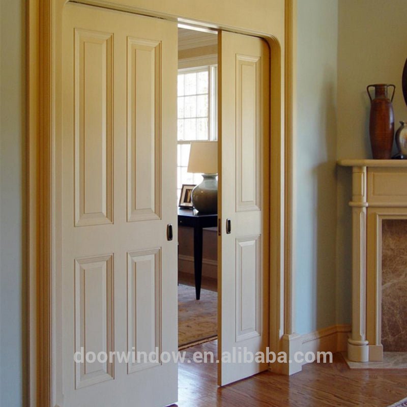 Ad solid oak wood pocket sliding door for closet/pantry/bed rooms by Doorwin - Doorwin Group Windows & Doors