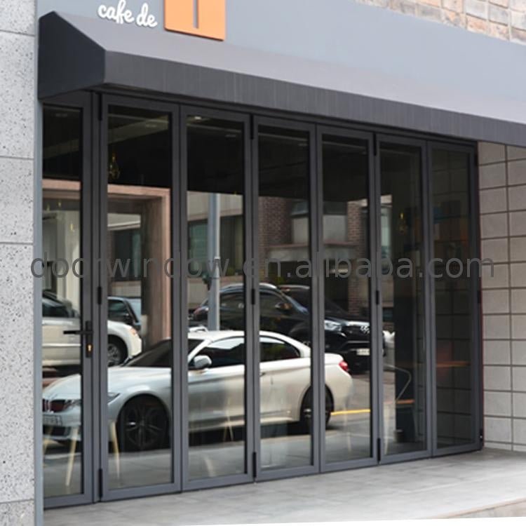 aluminium bifold door glass folding retractable glass doors by Doorwin on Alibaba - Doorwin Group Windows & Doors