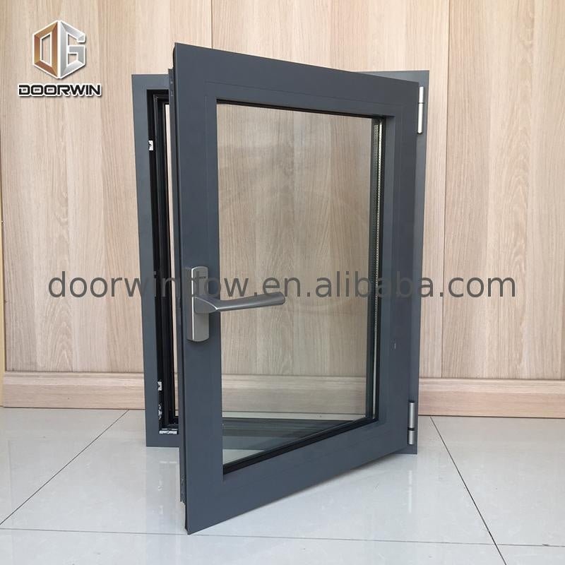 Aluminium casement windows and doors with in swing panes as certificates window sub frame top head - Doorwin Group Windows & Doors