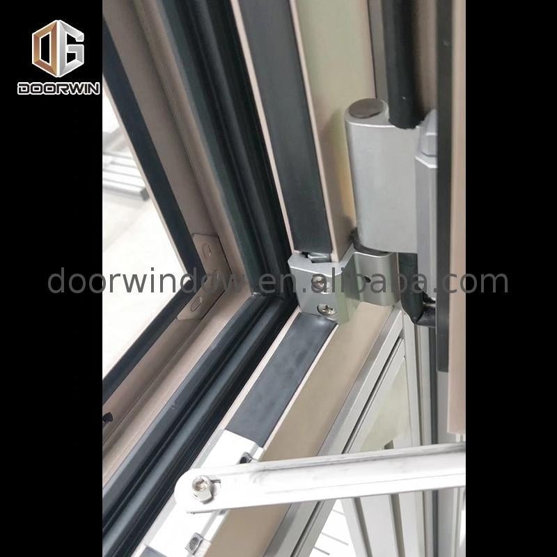 Aluminium casement windows and doors with in swing panes as certificates window sub frame top head - Doorwin Group Windows & Doors