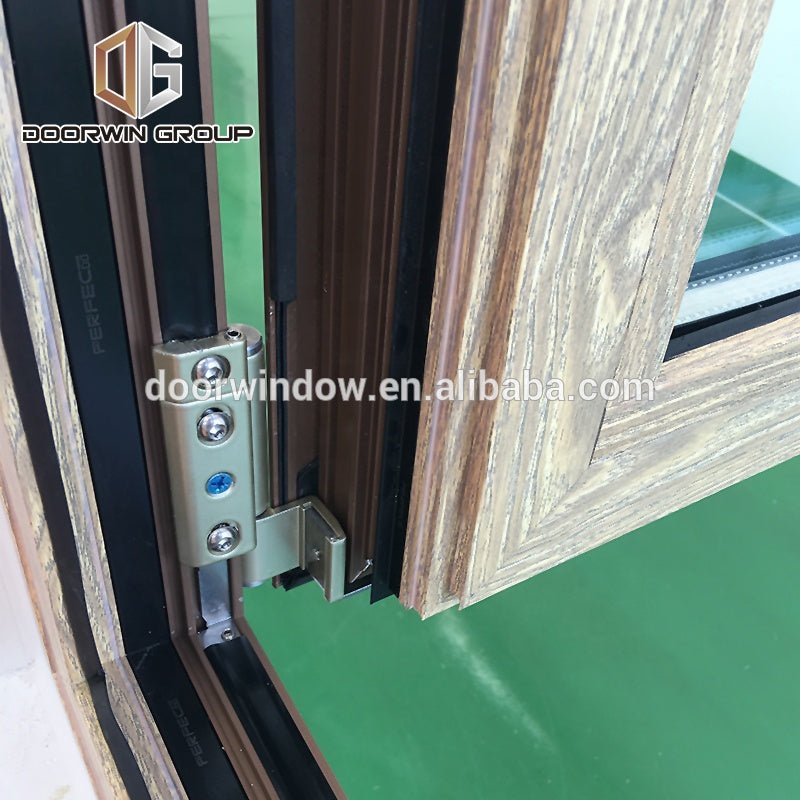 Aluminium casement windows open window with alloy hinges - Doorwin Group Windows & Doors